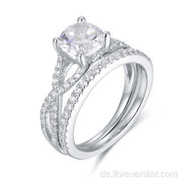 Forever Star Moissanite Diamant-Verlobungsringe